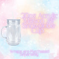 20oz Acrylic Mason Jar Snow Globe Cup