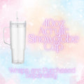 40oz Acrylic Snow Globe Cup